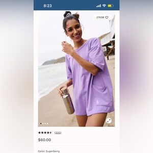 Purple free people romper